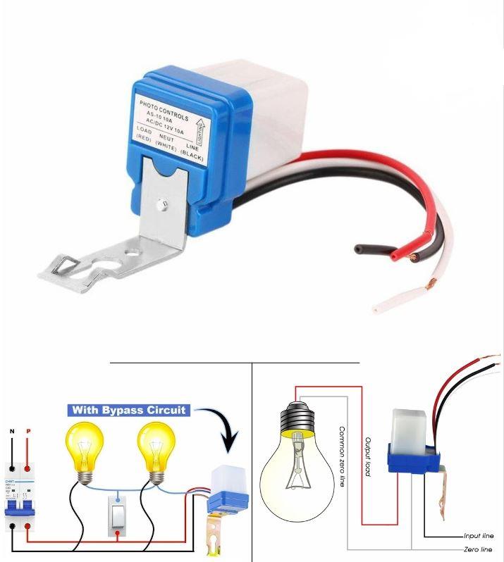 AC DC 12V 10A Auto On Off LDR Street Light Photoswitch control Sensor Switch