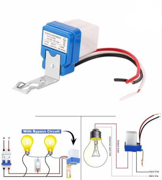 AC DC 12V 10A Auto On Off LDR Street Light Photoswitch control Sensor Switch